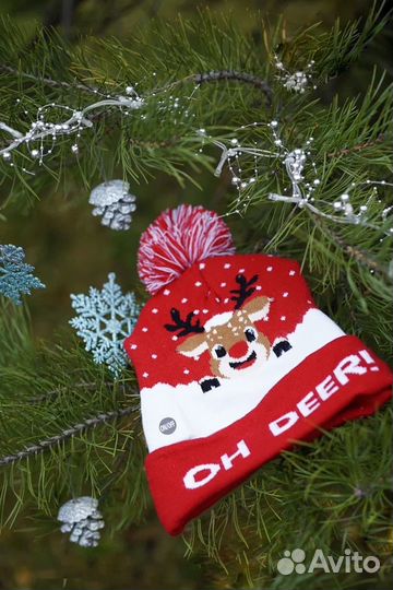 Шапка светящаяся с огоньками