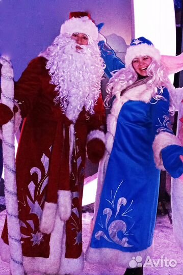 Костюм Деда мороза и Снегурочки бу