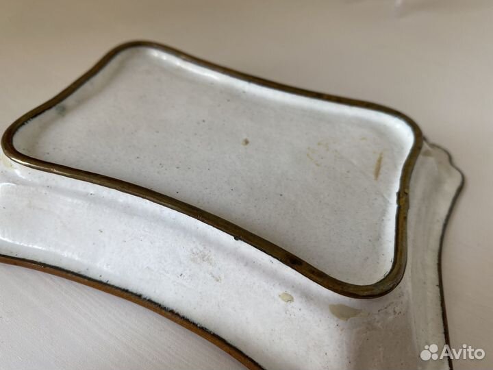 Старинная тарелочка клуазоне