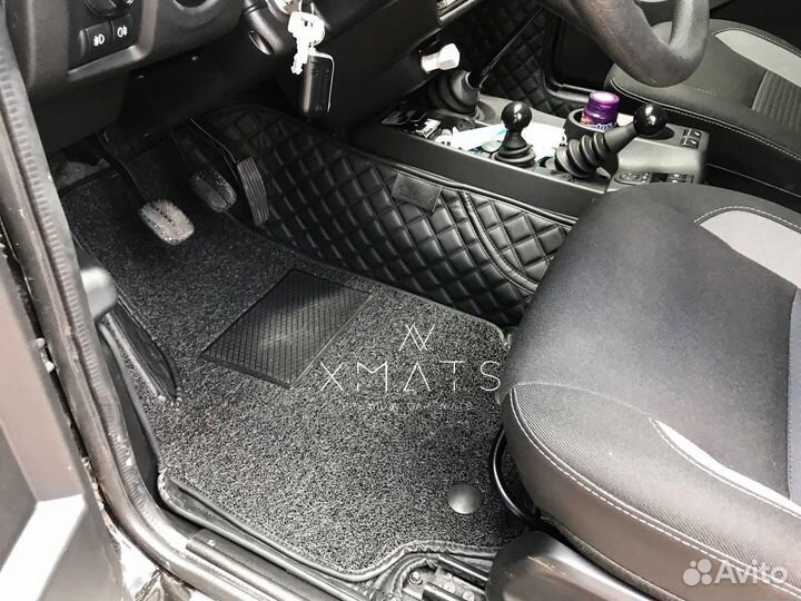 3D коврики из экокожи для LADA Нива