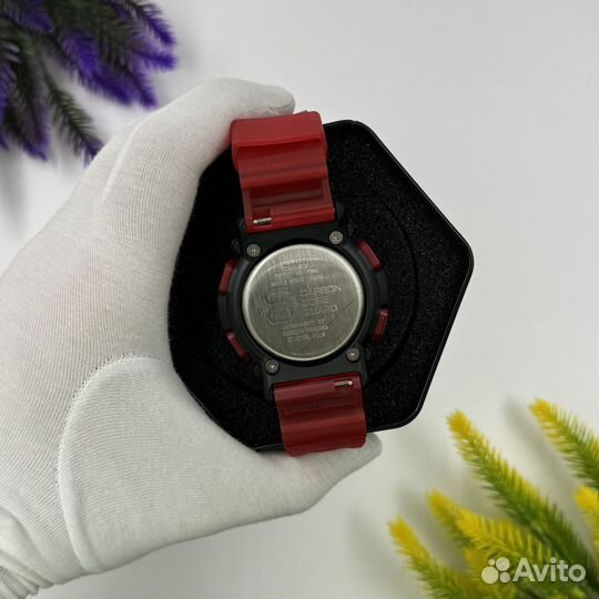 Чaсы Сasio G-shock GA-2200 Полупрозрачные Красные