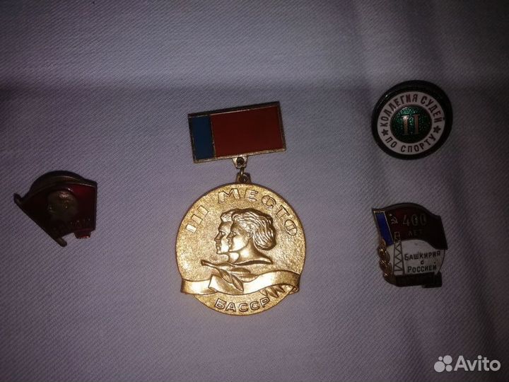 Значки СССР из латуни
