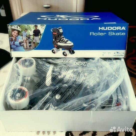 Раздвижные роликовые коньки для детей hudora