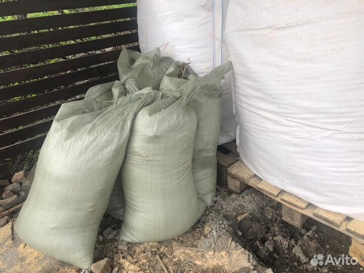 Опилки в мешках. Мелкая фракция