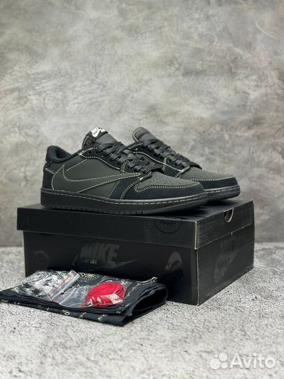 Кроссовки nike air jordan 1 low travis scott