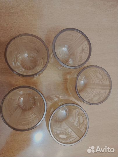 Стопки хрустальные СССР 5 шт