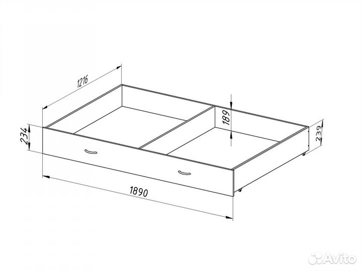 Кровать двухъярусная Гранада 2Я