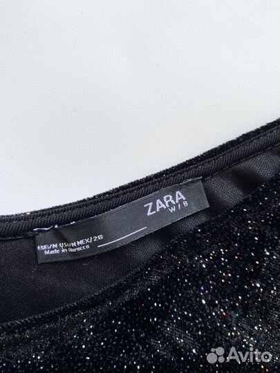 Бархатный боди zara