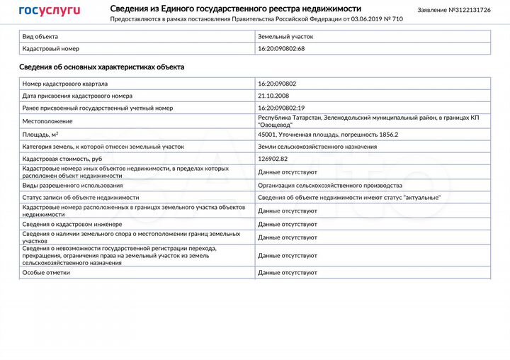 Участок 4,5 га (СНТ, ДНП)