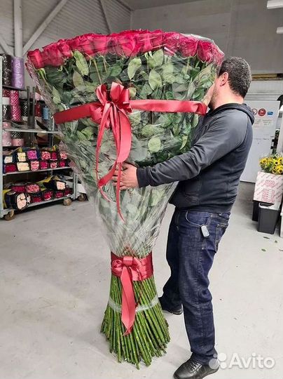 Высокие розы Доставка цветов