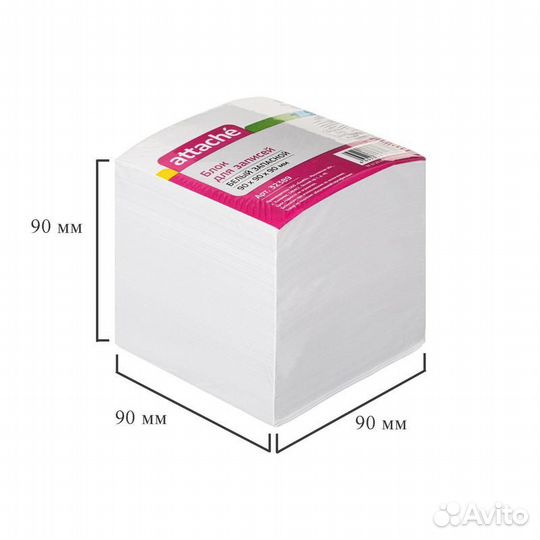 Бумага для заметок в пластиковой подставке