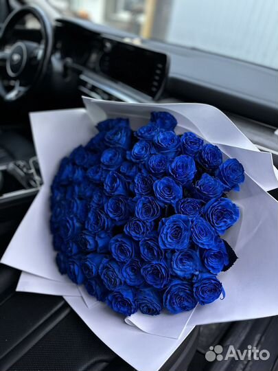 Букет из синих роз синие розы