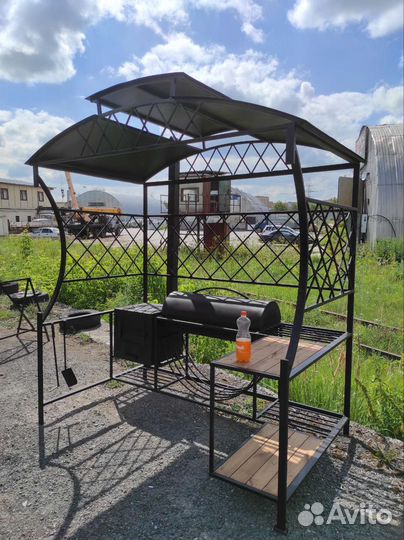 Мангал с крышей