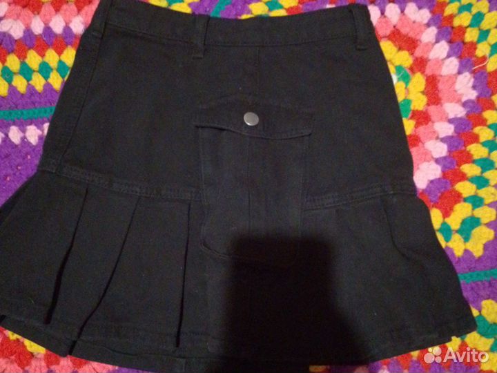 Джинсовая юбка мини