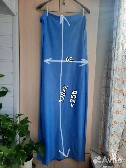 Палантин большой слинг шарф трикотаж 2,5 метра