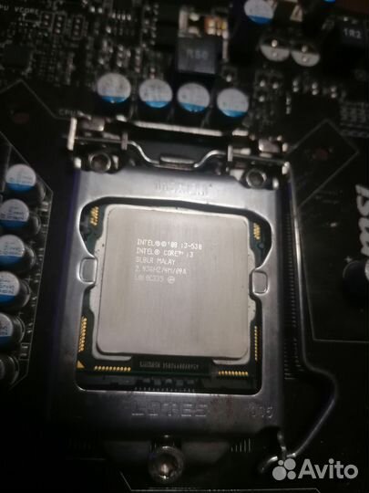 Материнская плата 1155 с процессором i3 530