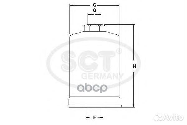Топливный фильтр VAG A6/A8/passat 4WD st320 SCT