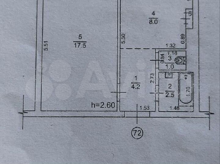 1-к. квартира, 34,5 м², 3/9 эт.