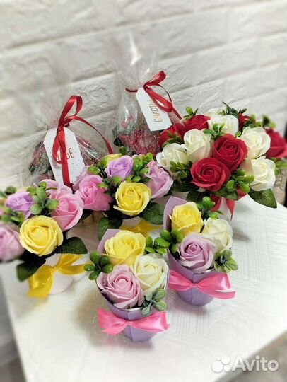 Мыльные цветы букет