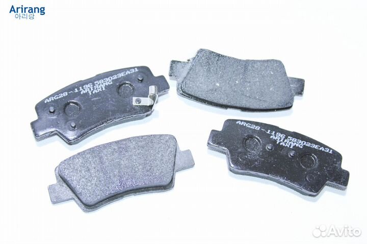 Колодки керамика задние Солярис 10-21, Рио 11-21