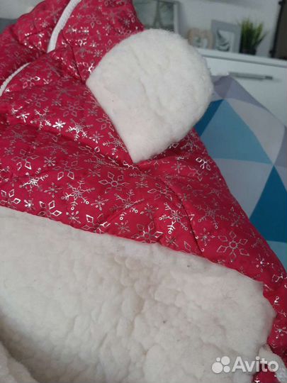 Зимний конверт в коляску и муфта