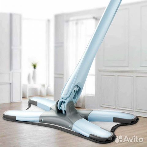 Х-образная швабра для мытья полов с отжимом