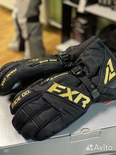 Перчатки FXR Fuel с утеплителем (Black/Gold)