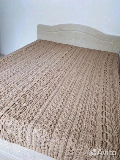 Плед вязаный