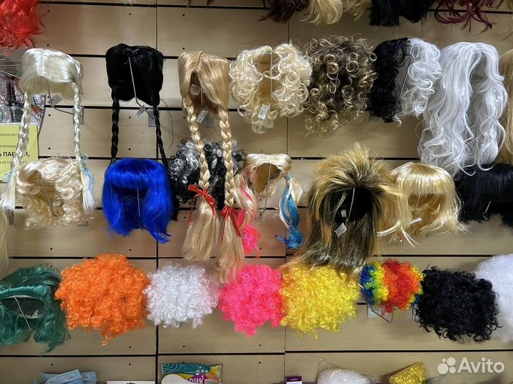 Парики карнавальные женские и мужские