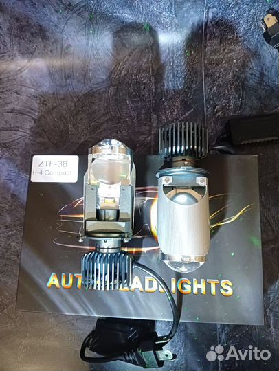 Мини LED линзы ZTF-38 compact цоколь H4
