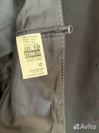 Пиджак школьный синий