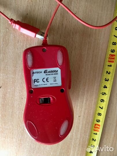 Мышь для компьютера проводная лазерная A4Tech