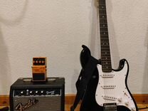 Электрогитара Fender Squier Stratocaster комплект