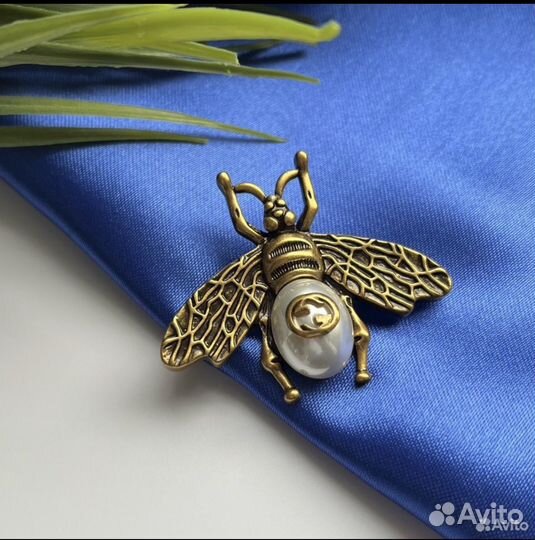 Брошь Gucci пчела Премиум