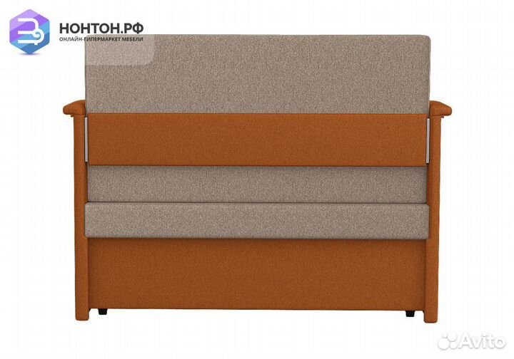 Диван выкатной Малыш 1000 оранжевый / бежевый