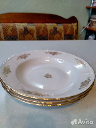 Тарелки глубокие старая Европа и СССР 1945-1980