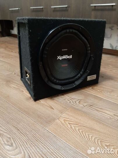 Сабвуфер sony xplod 1800w, Усилитель kenwood