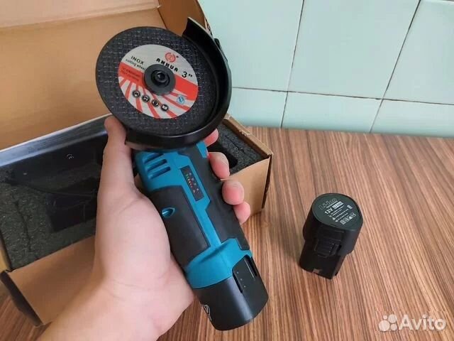 Мини болгарка бесщеточная + 2 акб