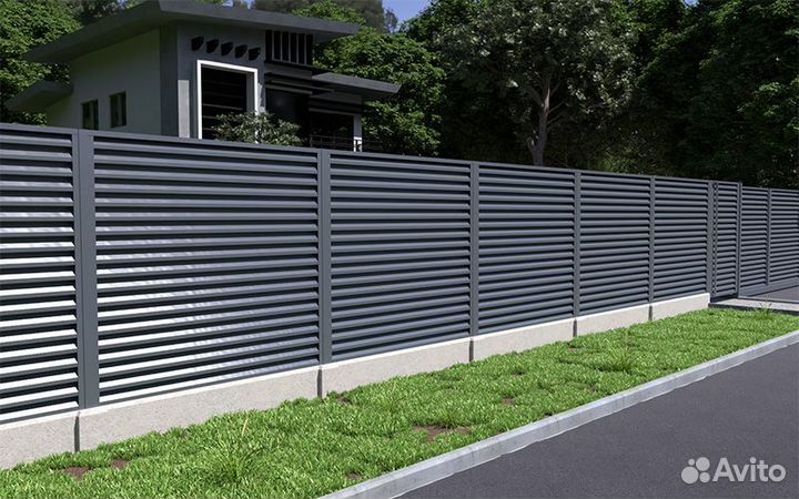 Забор жалюзи
