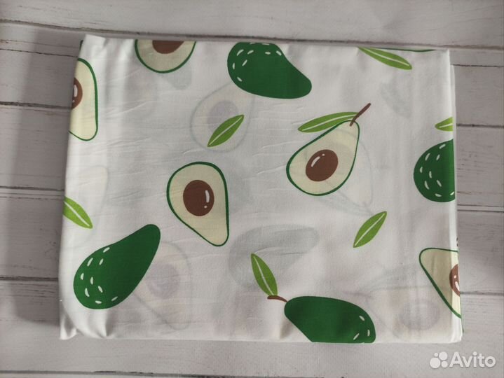 Ткани хлопок, отрезы, Лот 2 зеленый набор