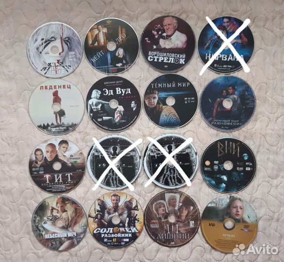 57 DVD дисков разные (без коробочек)
