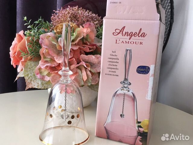 Продается хрустальный колокольчик новогодний Богем