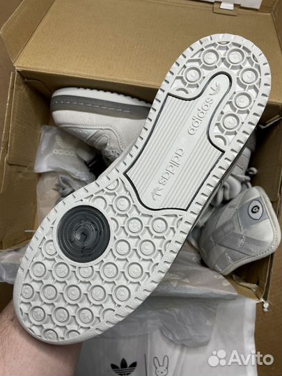 Forum x Bad Bunny меховые серые