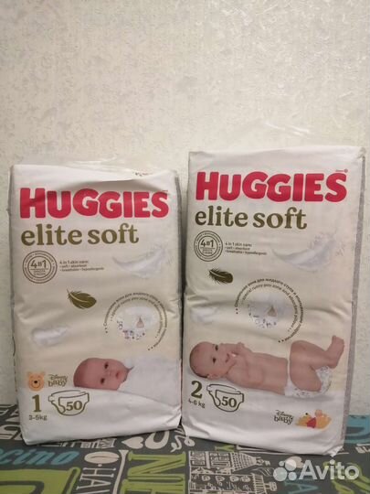 Подгузники huggies elite soft 1