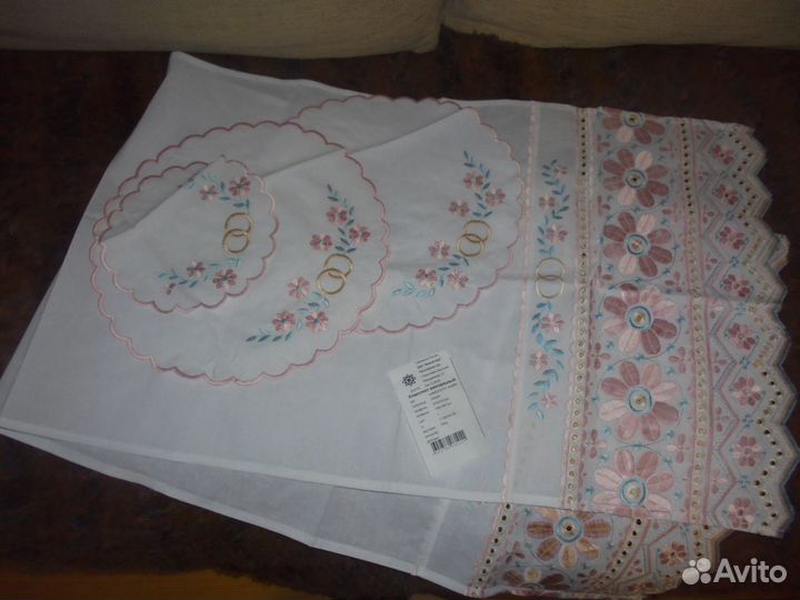 Цв рушник Венчальный 143 х 44 см + 3 салфетки