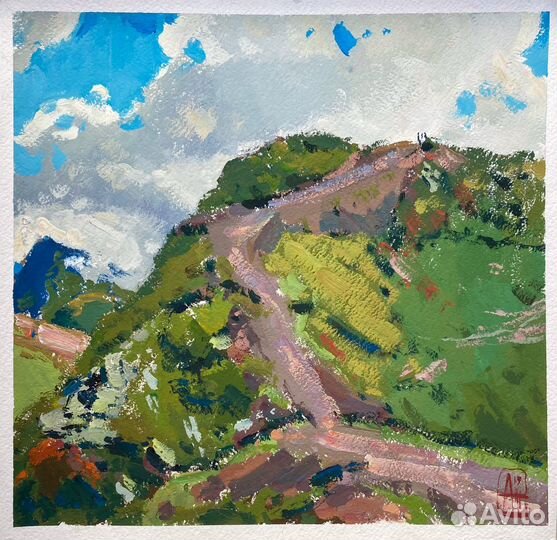 Этюд картина 29,6х30,8 см