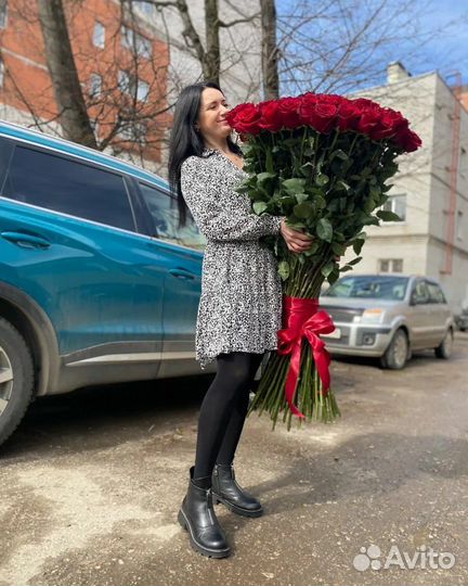 Высокие розы 1 метр