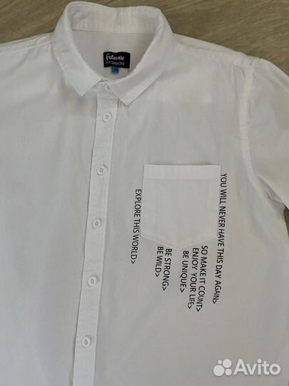 Рубашка белая 146