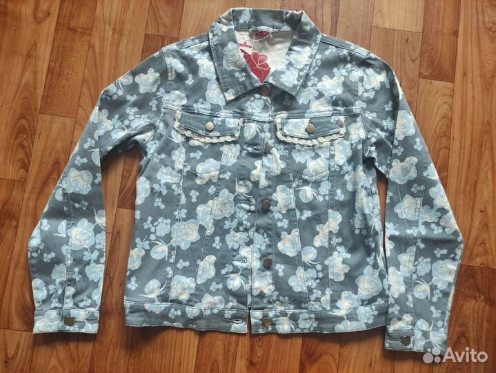 Джинсовая куртка для девочки 140