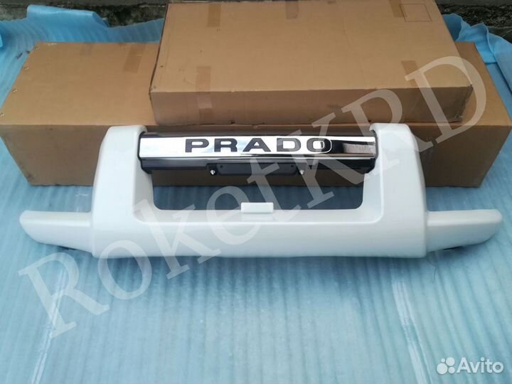 Кенгурятник land cruiser prado 120 Белый в Наличии